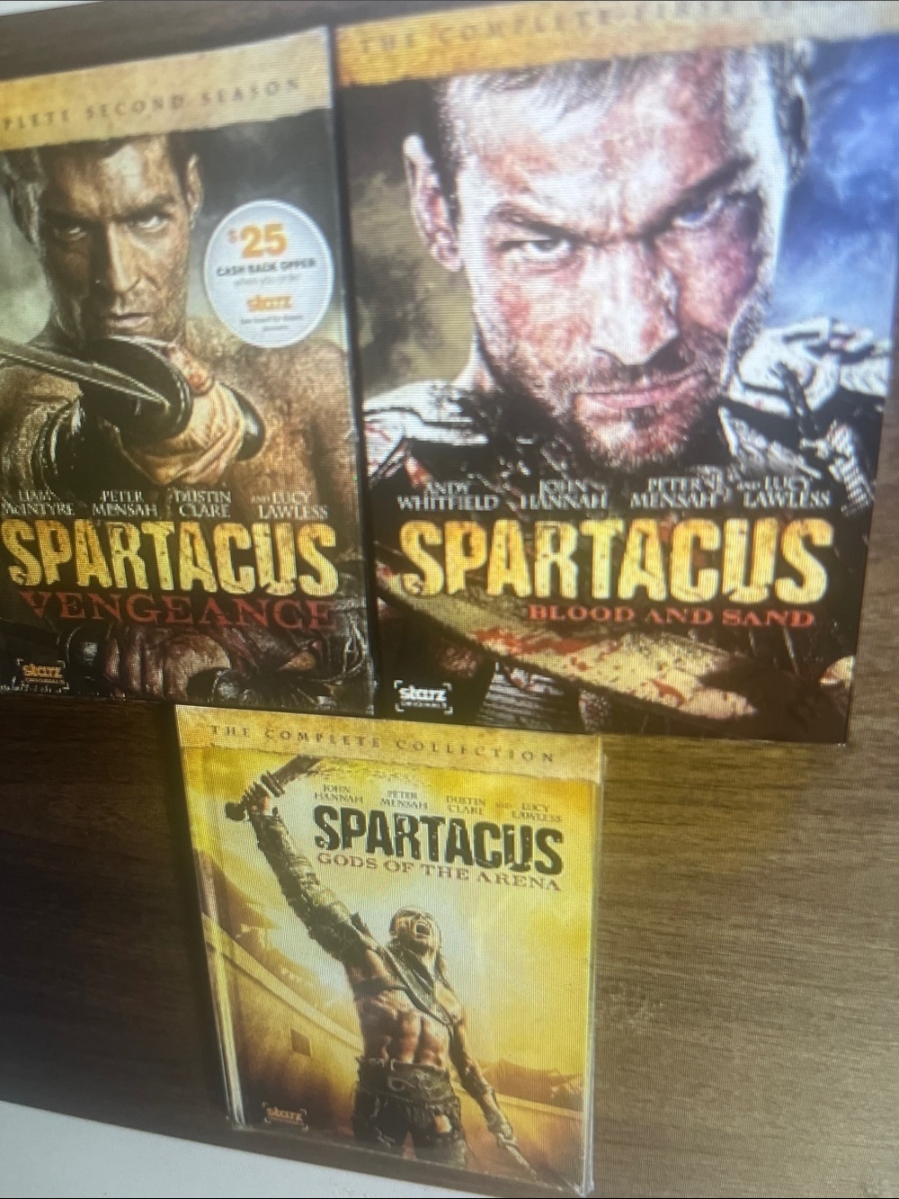 Spartacus Complete Collection DVD Set - Gold and Brown Artwork